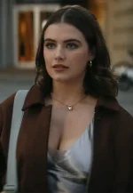 off campus hannah wells brown suede jacket