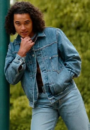 off campus jalen thomas brooks denim jacket