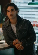 off campus s01 josh heuston black leather jacket