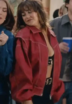 off campus s01 mika abdalla red bomber jacket