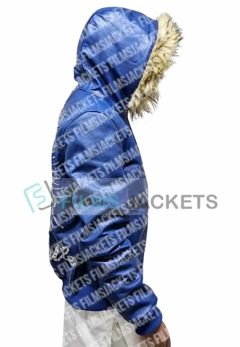 pelle pelle blue leather jacket