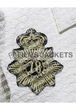pelle pelle decorated crocodile jacket