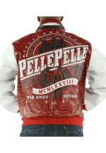pelle pelle red wild ones studded leather jacket