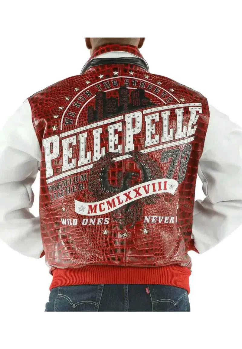 pelle-pelle-red-wild-ones-studded-leather-jacket pelle pelle red wild ones studded leather jacket