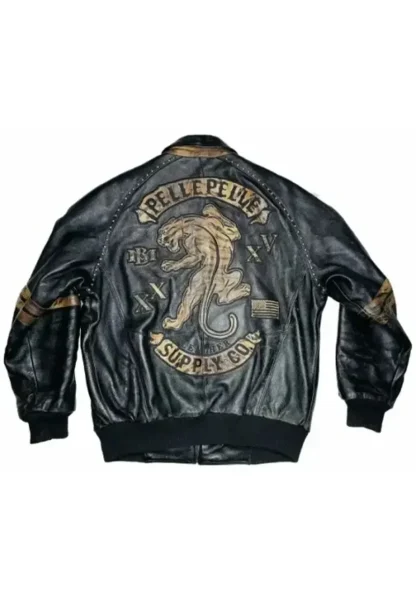 pelle pelle tiger leather jacket