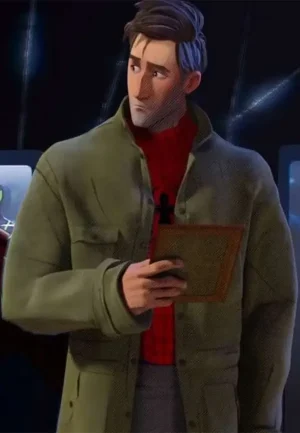peter b parker green coat