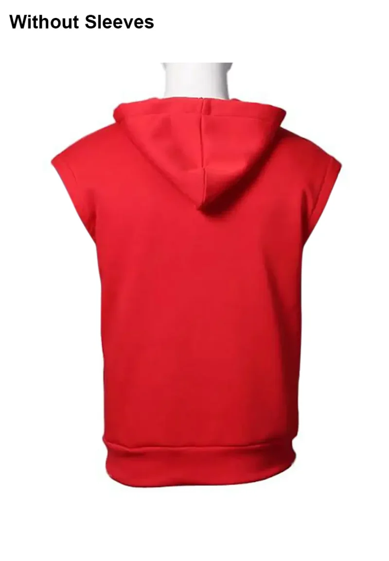 peter parker spiderman red hoodie