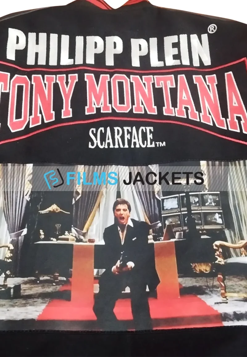 philipp plein tony montana varsity jacket