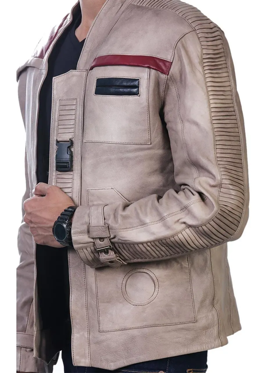 Star Wars Poe Dameron and Finn Leather Jacket poe dameron jacket