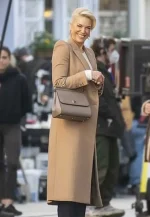 rebecca welton ted lasso 2021 hannah waddingham brown wool coat