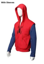 red and blue spiderman homecoming hoodie