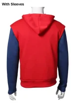 red and blue spiderman hoodie