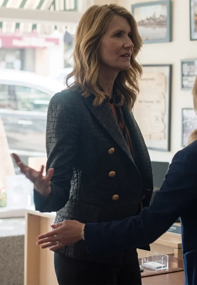renata klein black crocodile blazer