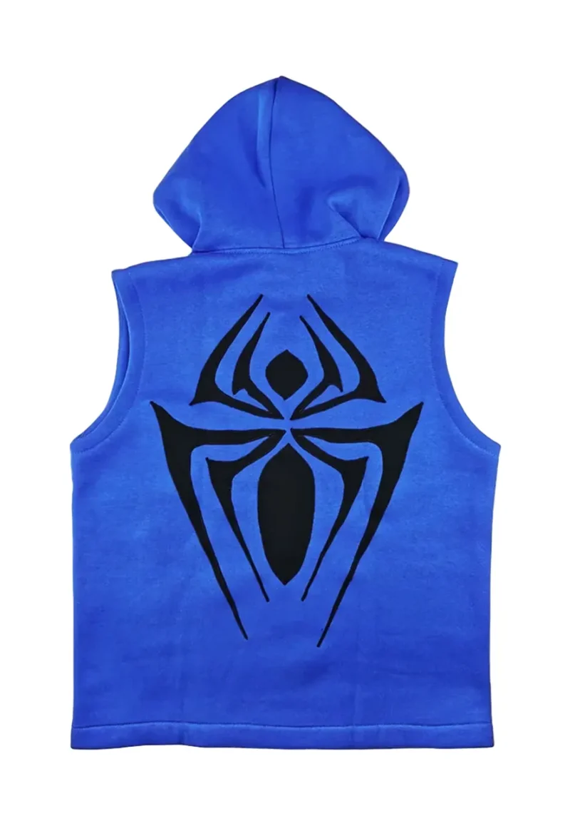 scarlet spider hoodie blue vest