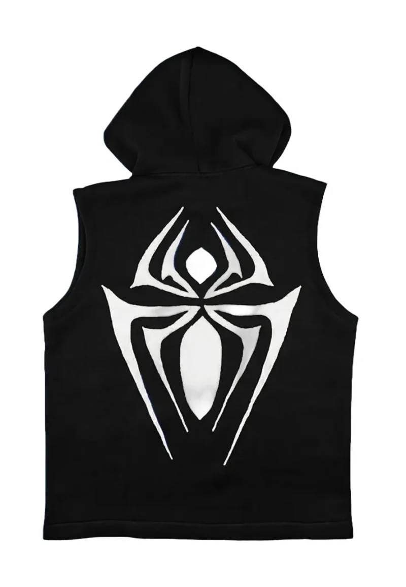 scarlet spider pullover black hoodie vest