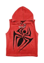scarlet spider red hoodie vest