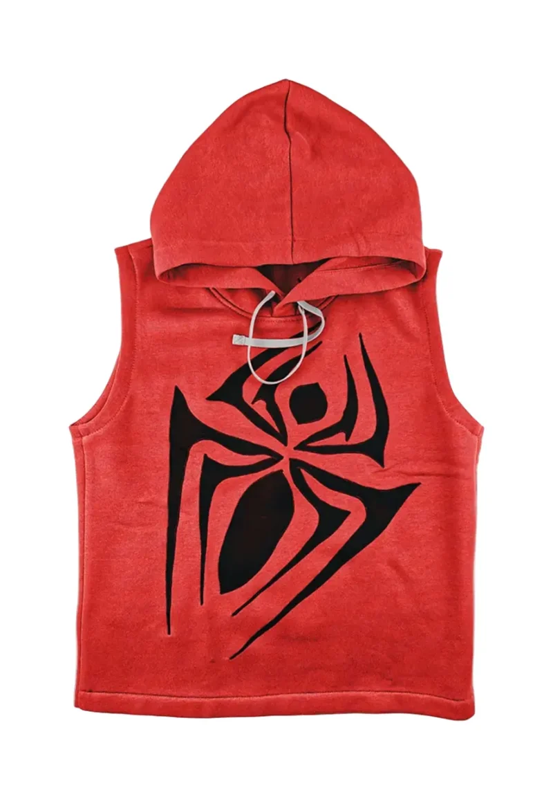 scarlet spider red hoodie vest