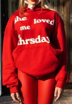 she loved me till thursday fleece hoodie