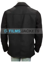 shetland douglas henshall black wool peacoat