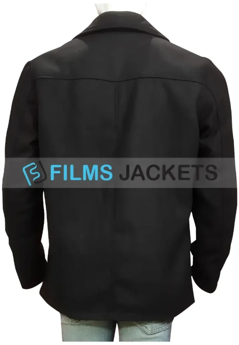 shetland douglas henshall black wool peacoat