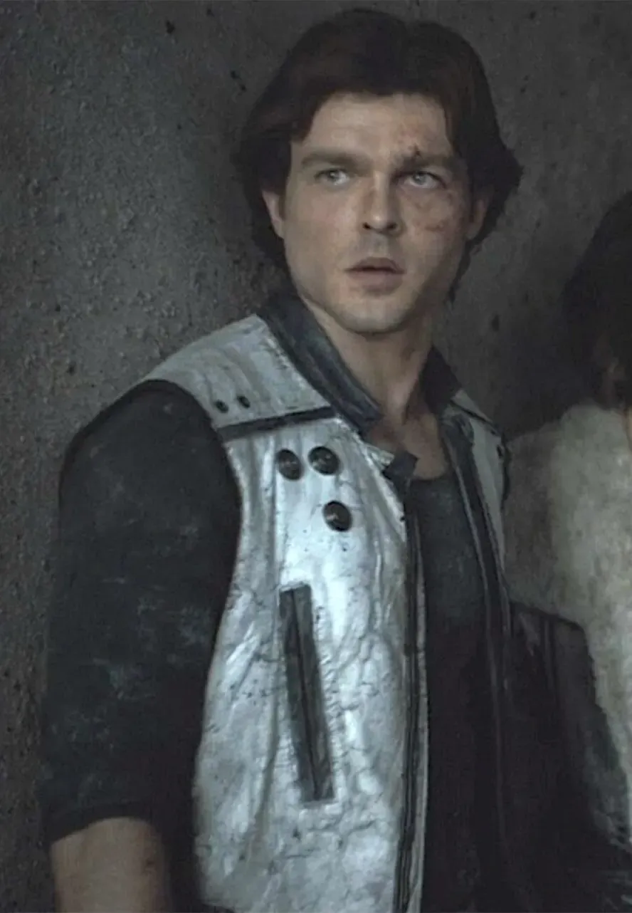 A Star Wars Story Han Solo Leather Vest solo a star wars story white vest