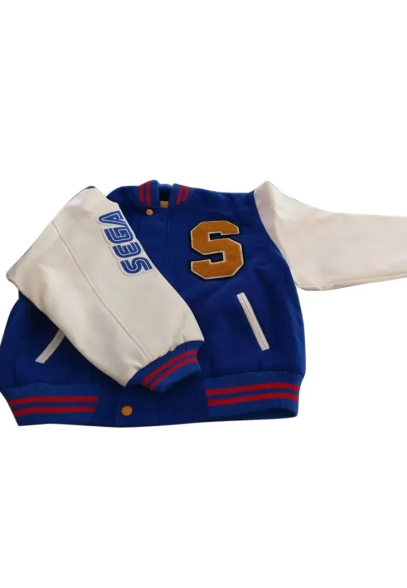 sonic hedgehog letterman jacket