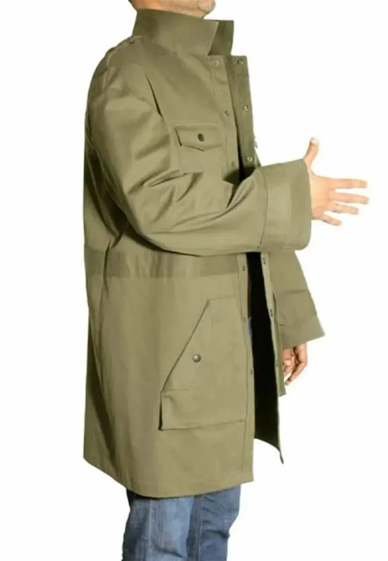 spider verse green long jacket