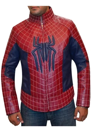 spiderman leather jacket
