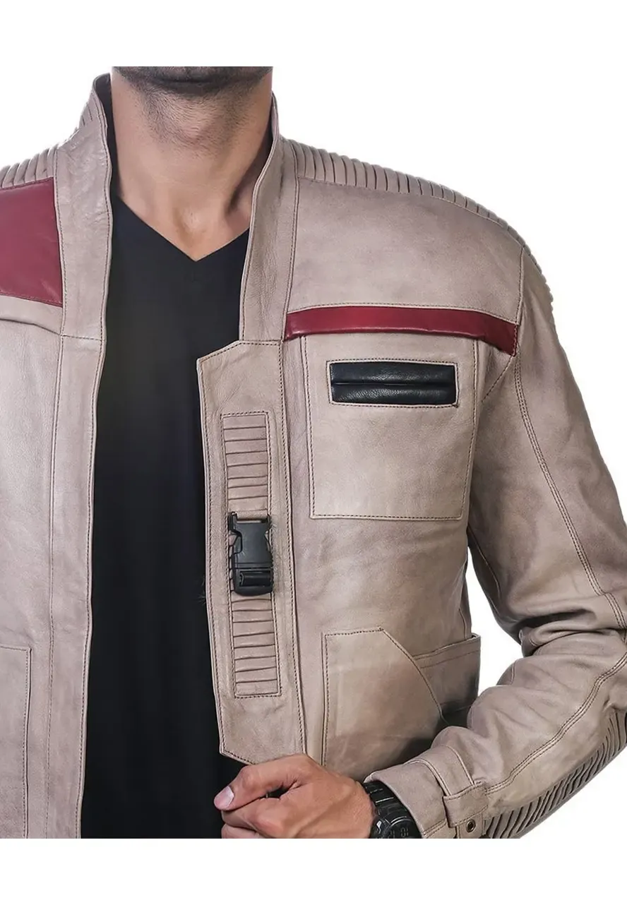 Star Wars Poe Dameron and Finn Leather Jacket star wars finn jacket