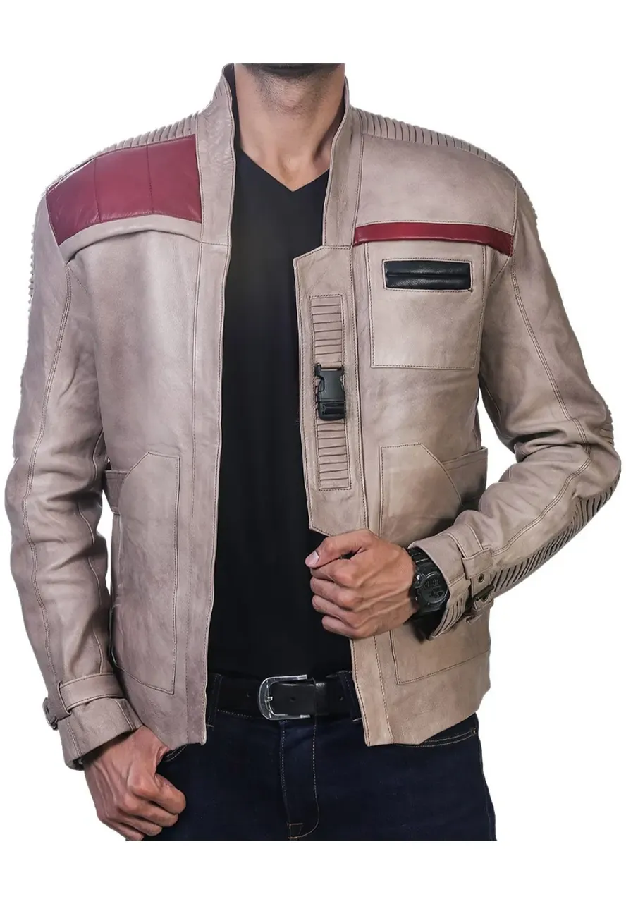 Star Wars Poe Dameron and Finn Leather Jacket star wars poe dameron and finn leather jacket