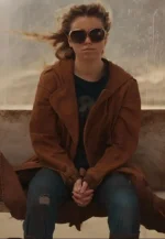 supergirl brown trench coat
