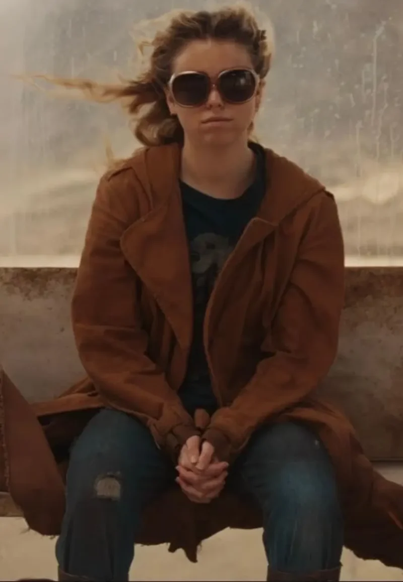 supergirl brown trench coat