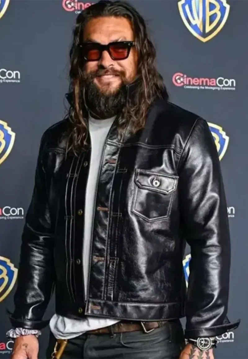 supergirl jason momoa black leather jacket