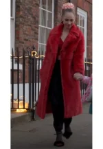 ted lasso juno temple red fur coat