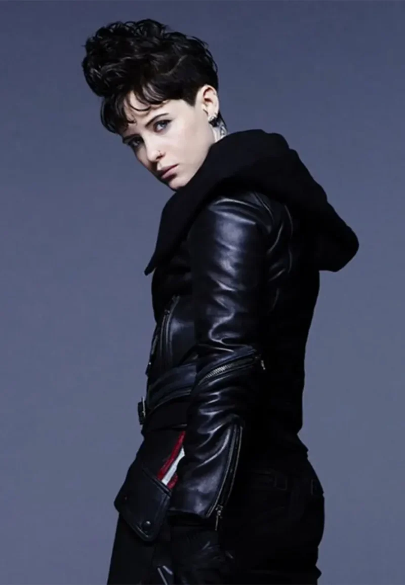 the girl in the spiders web claire foy leather jacket