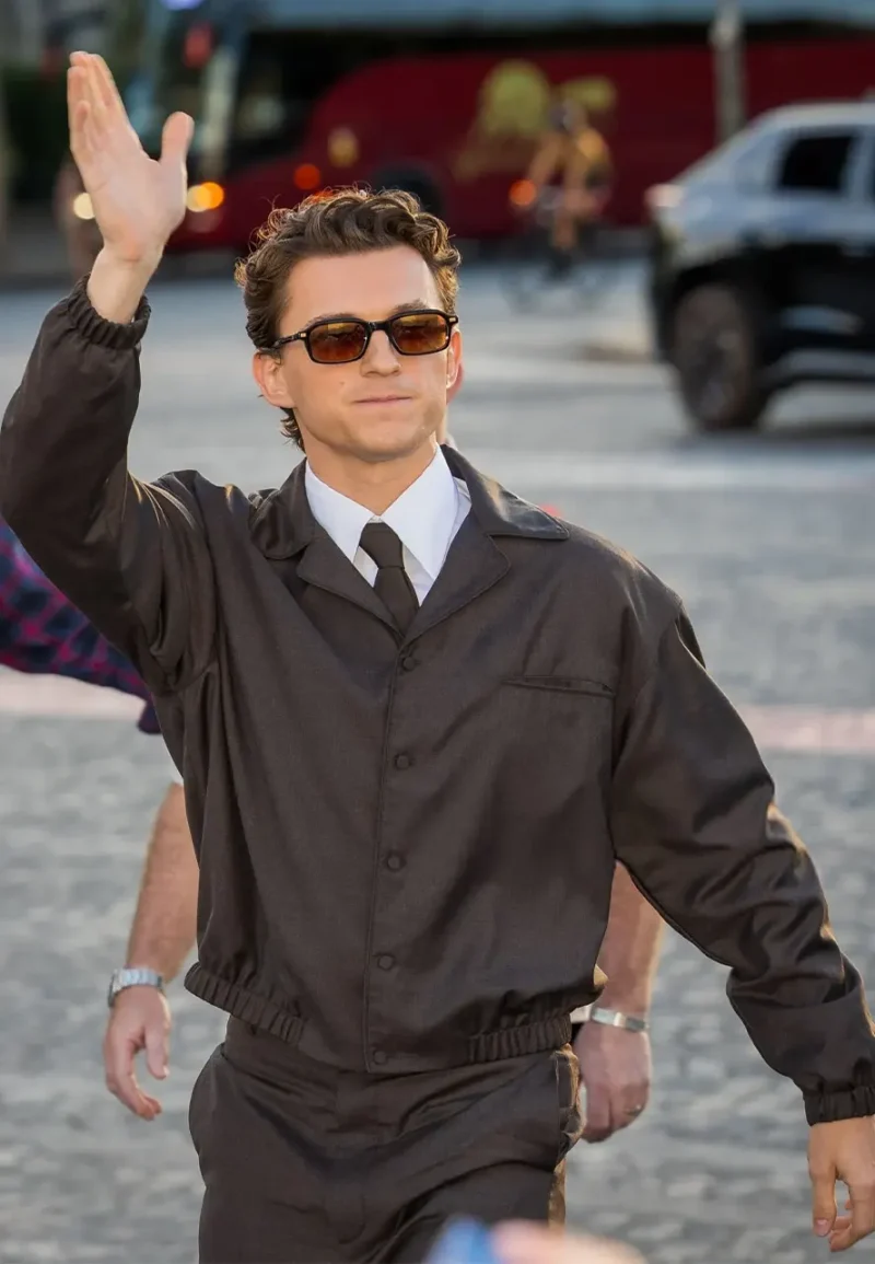 the odyssey tom holland black jacket