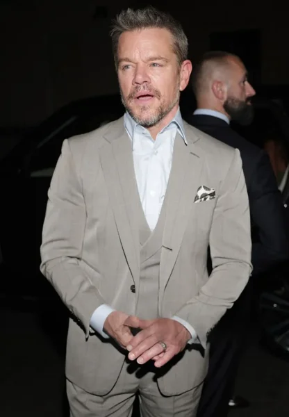 the odyssey world premiere matt damon blazer