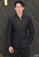 the odyssey world premiere tom holland blazer