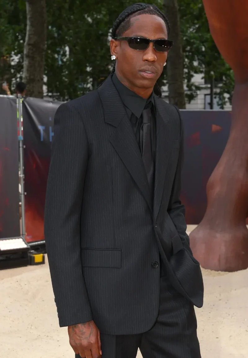 the odyssey world premiere travis scott blazer