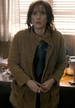 winona ryder brown corduroy coat