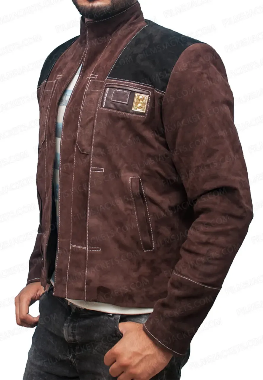 A Star Wars Story Han Solo Brown Leather Jacket young han solo jacket