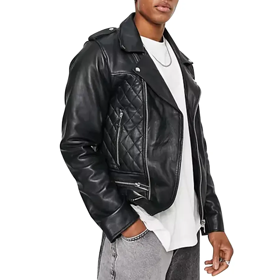 Quilted Black Biker Leather Jacket quilted-black-biker-leather-jacket