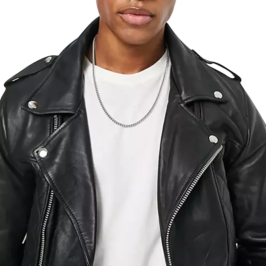 Quilted Black Biker Leather Jacket quilted-black-biker-leather-jacket