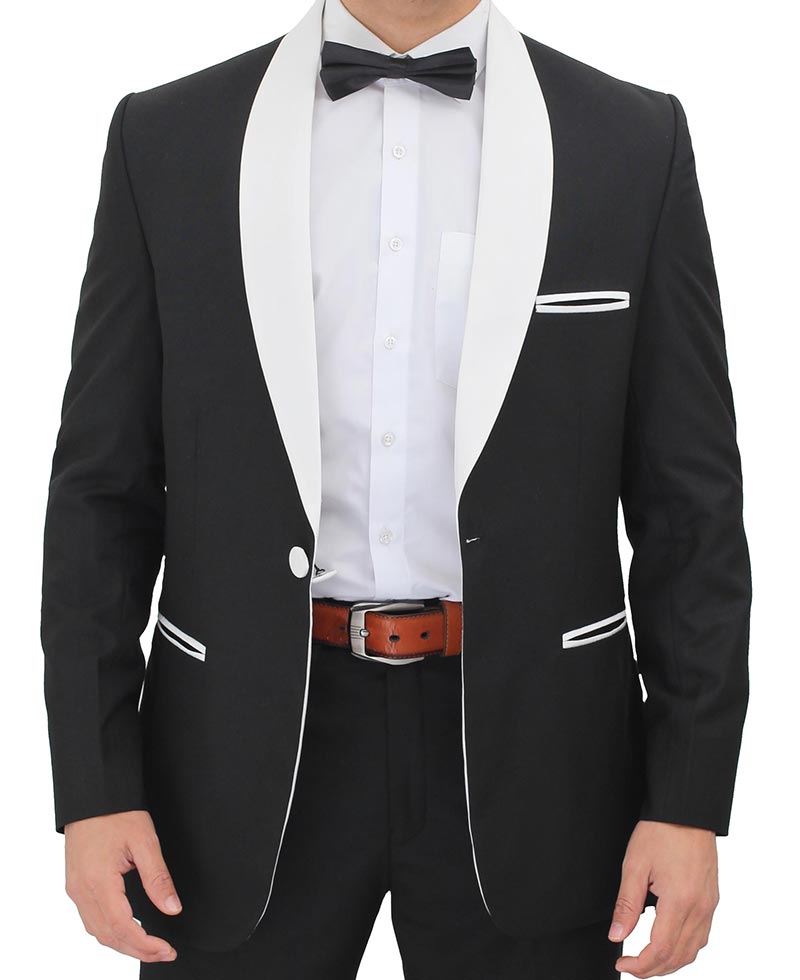 Sergio White Shawl Black Tuxedo sergio-white-shawl-lapel-black-tuxedo