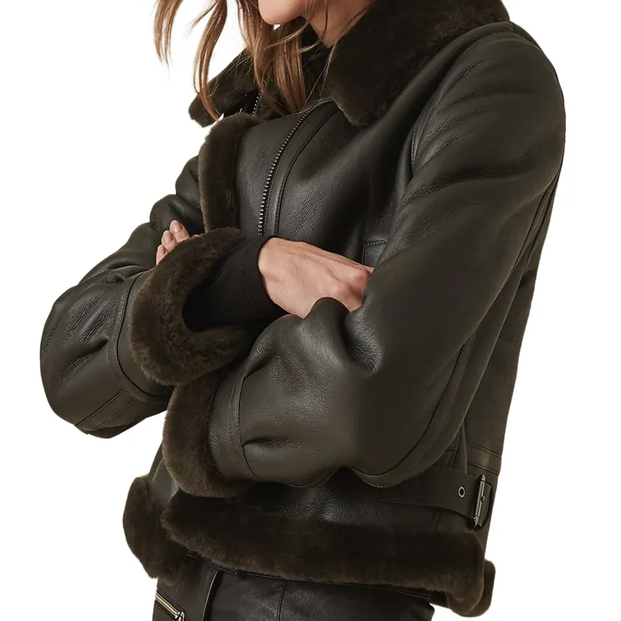 Women Shearling Aviator Biker Jacket women-shearling-aviator-biker-jacket