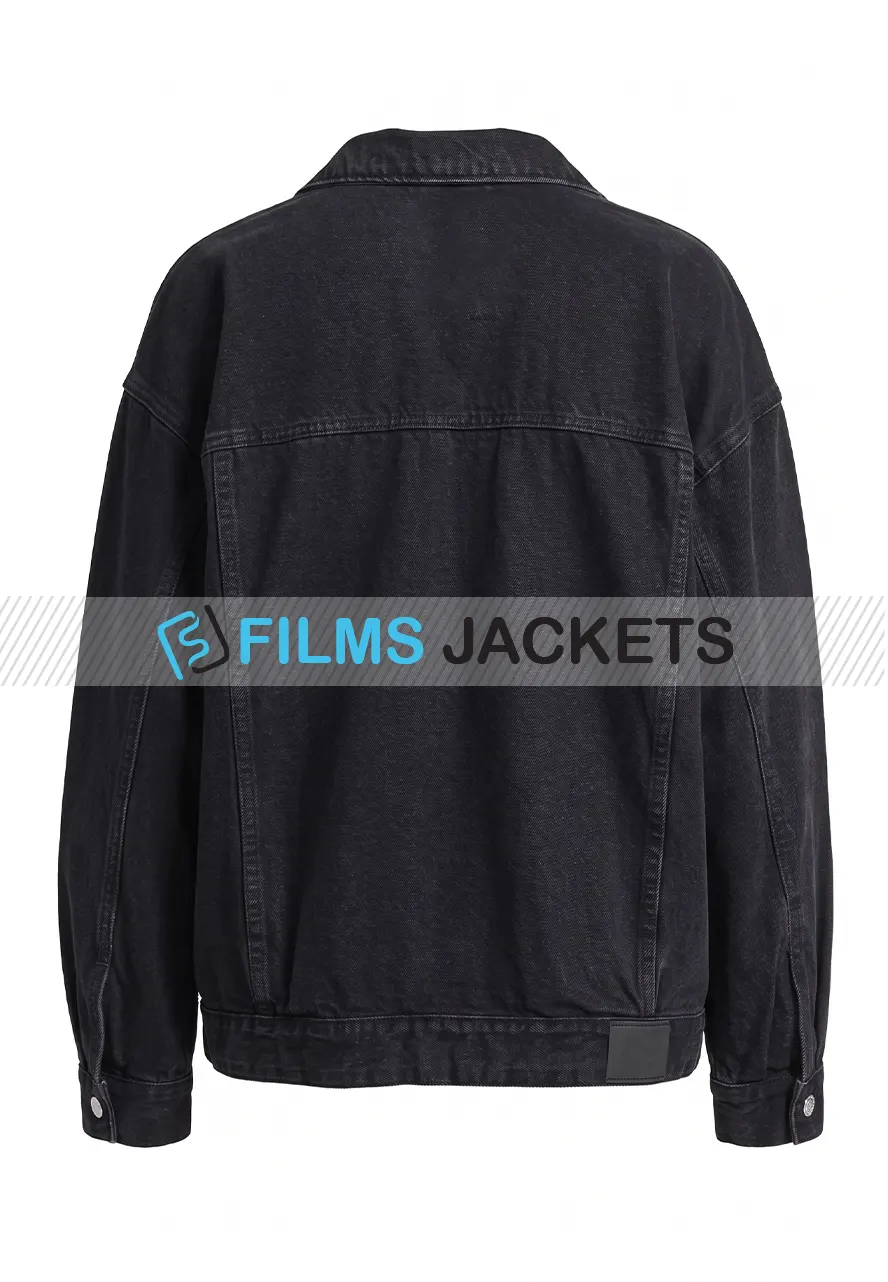 Black Denim Trucker Jacket black denim jacket