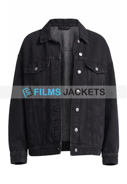 black denim trucker jacket