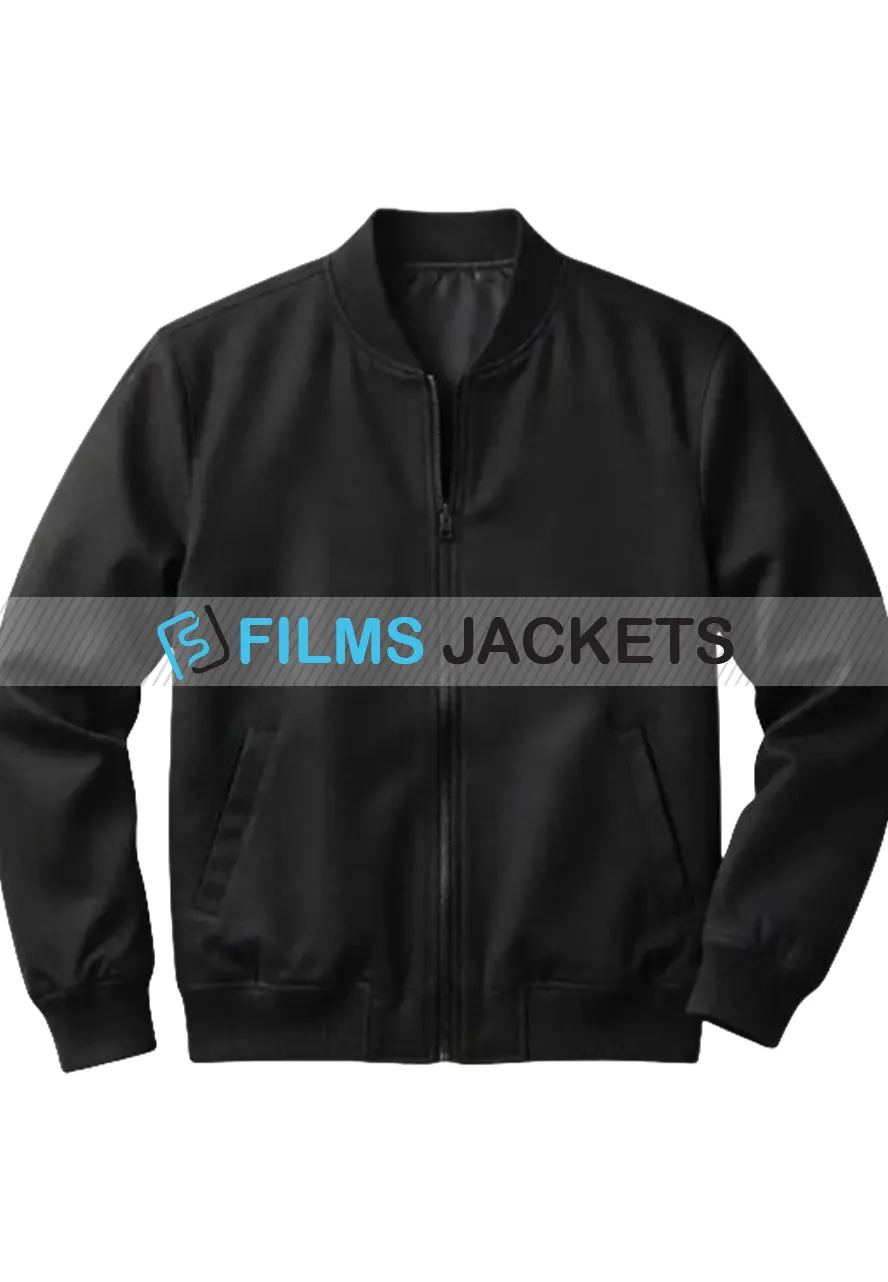 Men Black Fleece Bomber Jacket black fleece bomber jacket