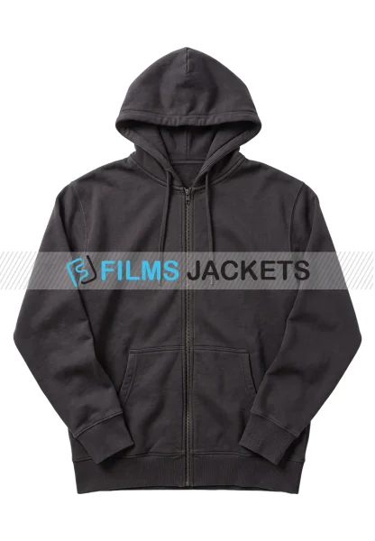 black fleece hoodie