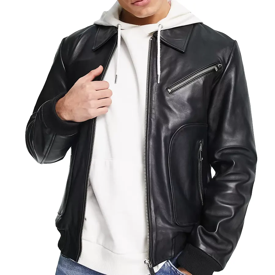 British Bomber Leather Jacket british-bomber-style-jacket